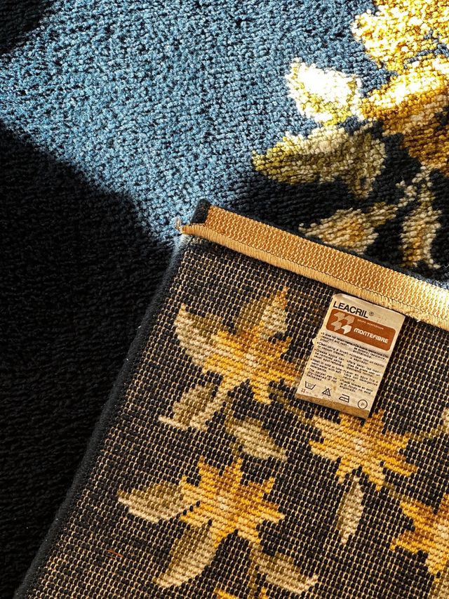 Alfombra Vintage Años 80 LEACRIL Estado Impecable