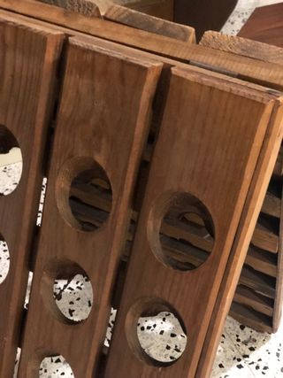 Expositor madera botellero