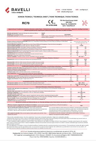 Caldera de pelet RAVELLI RC70
