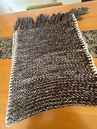 Sciarpone in lana fatto a mano