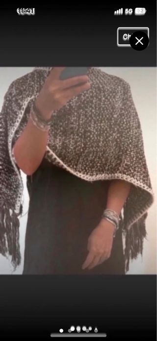 Sciarpone in lana fatto a mano