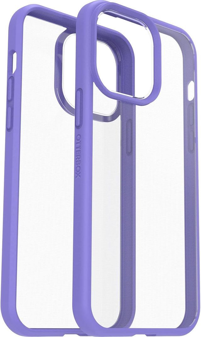 Custodia per iPhone 14 Pro Max, trasparente - viola