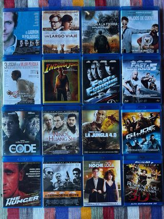 Blu ray variado como nuevos a 5€ cada uno