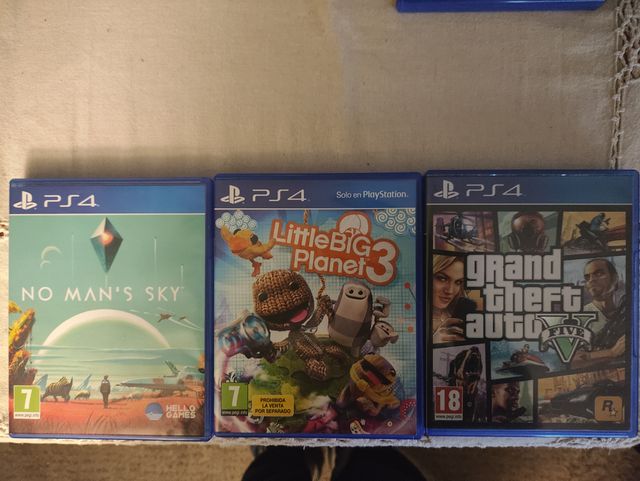 Pack Juegos PS4 NOMANSSKY+LITTLEBIGPLANET3+GTAV