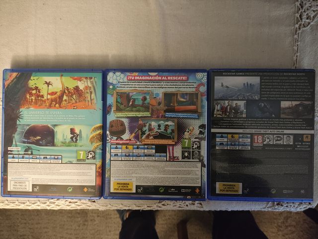 Pack Juegos PS4 NOMANSSKY+LITTLEBIGPLANET3+GTAV