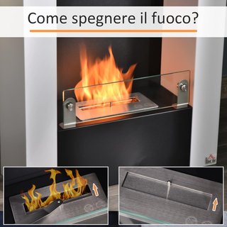 Camino Bioetanolo con Serbatoio da 1.5L e Copertur