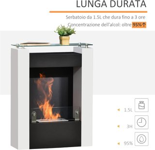 Camino Bioetanolo con Serbatoio da 1.5L e Copertur
