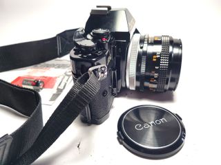 Canon A- 1 con objetivo Canon f=50mm/1:1,8 S.C.