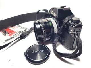 Canon A- 1 con objetivo Canon f=50mm/1:1,8 S.C.