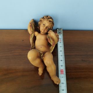 Tris di angeli in legno artigianali