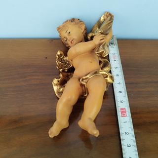 Tris di angeli in legno artigianali