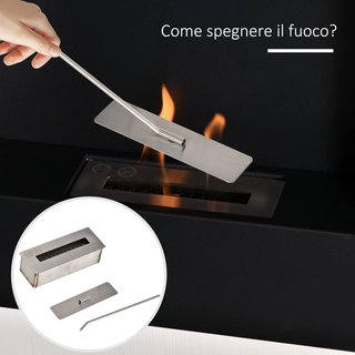 Camino Bioetanolo da Parete con Serbatoio da 0.7L