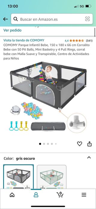 Parque infantil bebe marca comomy