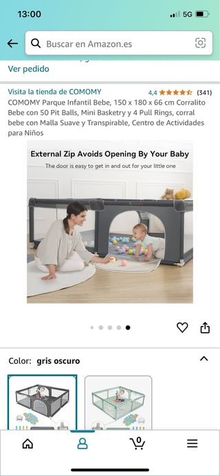 Parque infantil bebe marca comomy