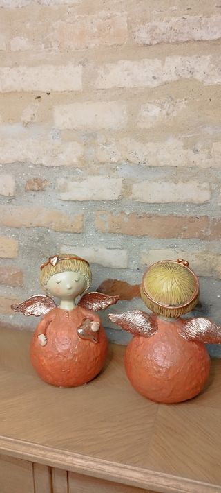 FIGURA DECORATIVA ANGEL RESINA