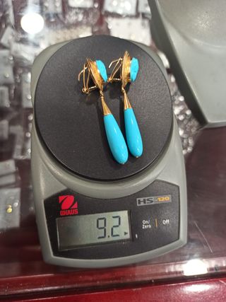 Pendientes Pimiento Turquesas