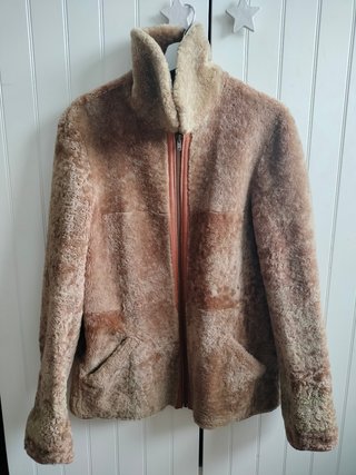 Chaquetón piel mujer reversible