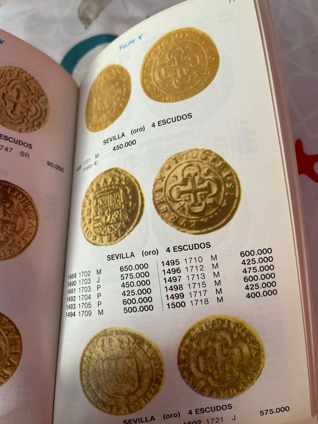 MONEDAS ESPAÑOLAS DE FELIPE V a ISABEL II