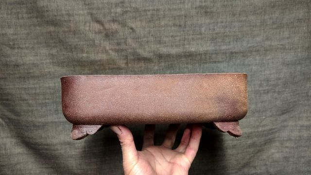 Maceta rectangular de autor.