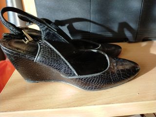 Zapatos cuña 8 cm Zara N 38