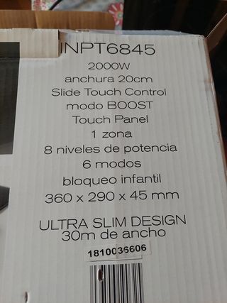 Placa de inducción portátil