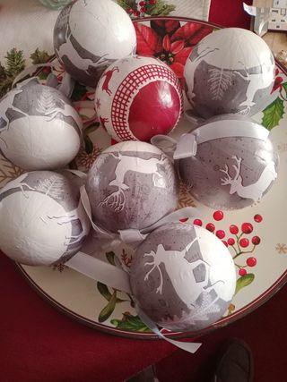 Nuove 9 sfere palline natalizie natale