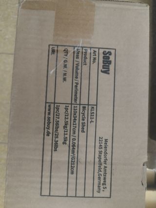 Garaje cobertizo SOBUY lona aluminio