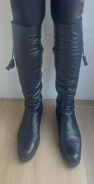 Botas altas piel