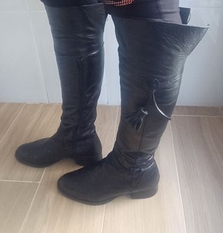 Botas altas piel