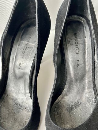 Zapatos fiesta ante negros