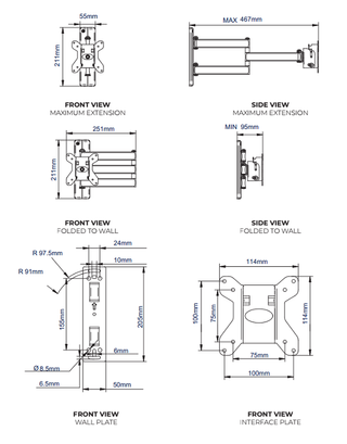 Soporte extensible TV
