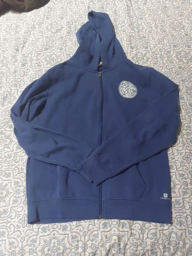 Felpa Domyos con zip e cappuccio
