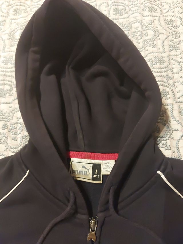 Puma felpa con zip e cappuccio