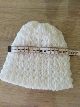 Gorro de lana de bebé talla de 3 a 6 meses nuevo