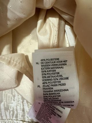 Vestito H&M metallizzato tg 40