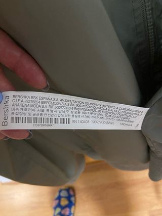 Cazadora tipo Bomber Berskha L