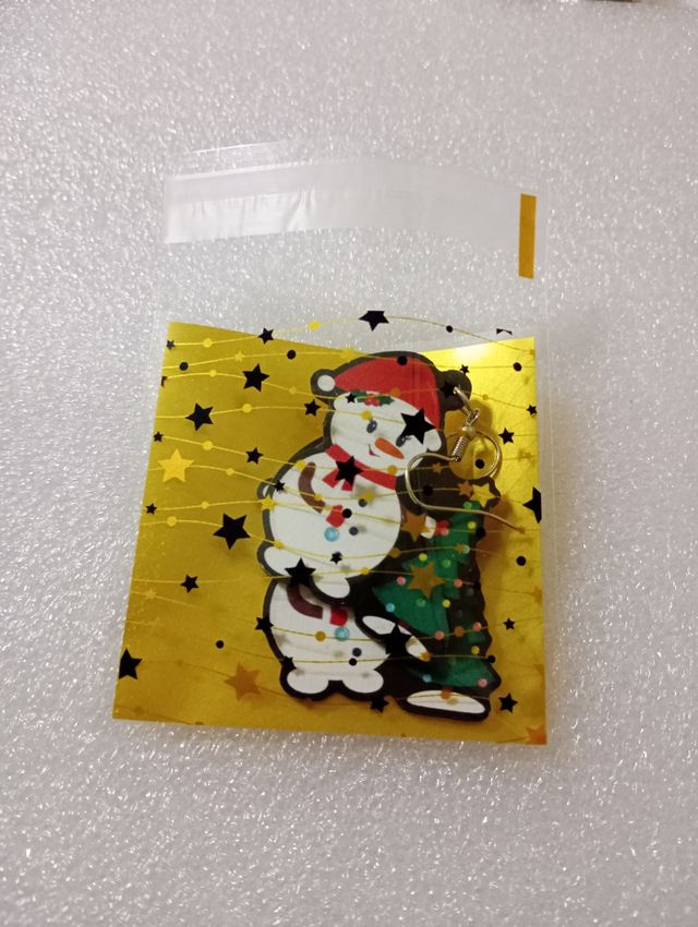 Orecchini omino neve Natale