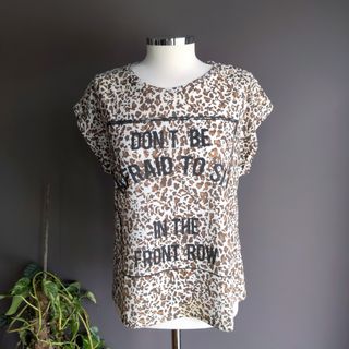 Camiseta manga corta leopardo