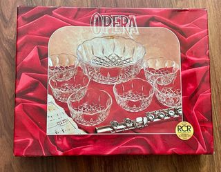 Juego macedonia de cristal