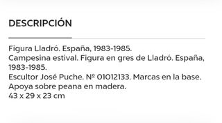 Arte. Figura Lladró "Campesina de "primavera".