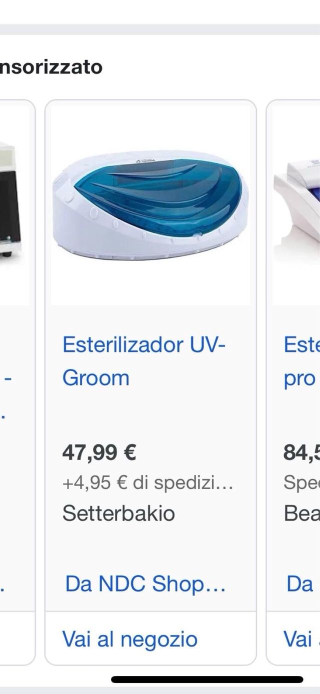 Sterilizzatore per forbici e lame