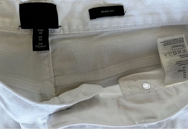 Jeans bianco uomo H&M
