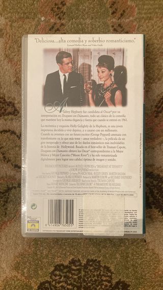 VHS Desayuno con diamantes (1961) PRECINTADA