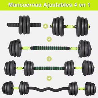 Set de Mancuernas 4 en 1 , Set de 30kg