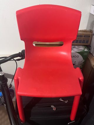 Silla de plastico duro