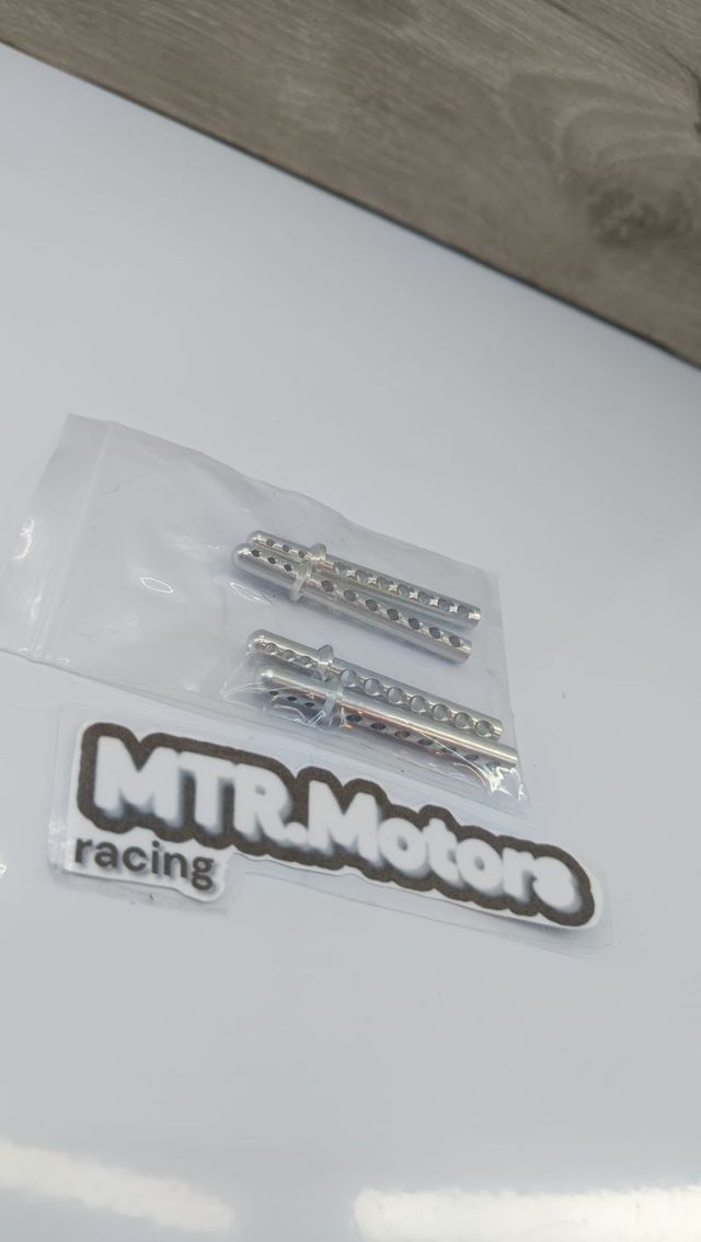 ✅ Poste de carcasa RC 1/8 en aluminio gris (plata)