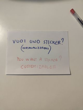 Sticker sticker personalizzabl