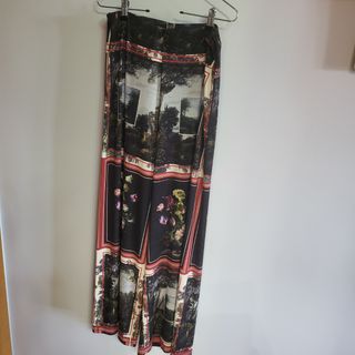 Pantalón Zara T.L palazzo de punto.