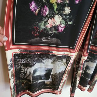 Pantalón Zara T.L palazzo de punto.