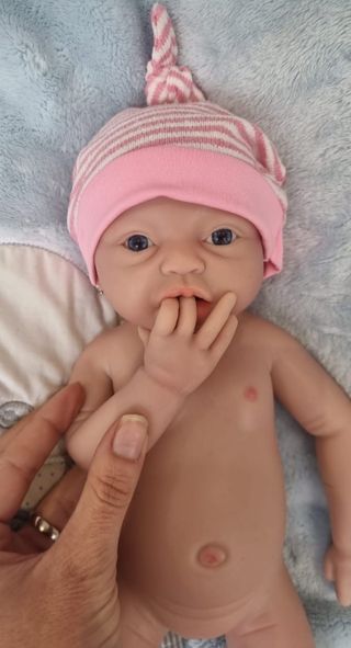 Bebe reborn silicona blanda platino 